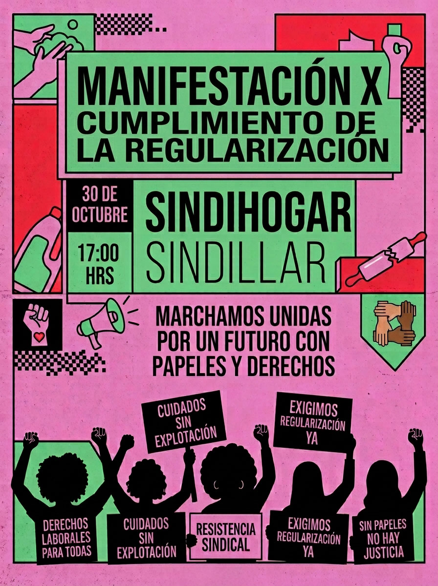 Manifestación X Cumplimiento de la Regularización Poster